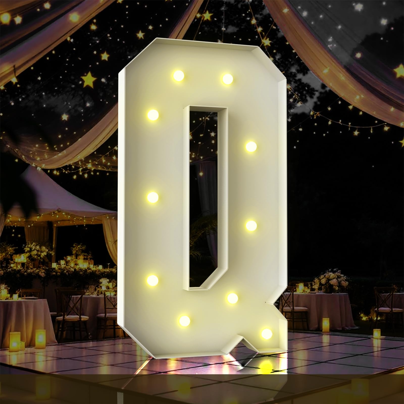 Letrero LED grande para fiestas con diseño de marquesina imponente 8