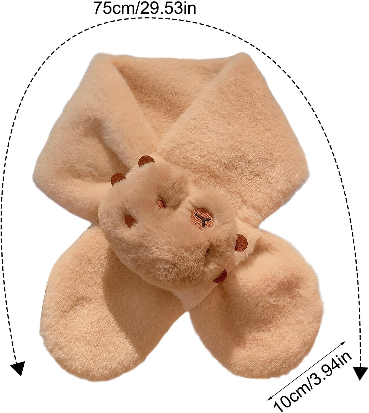 Plush Scarf Kids Capybara Windproof Neck Warming Supplies