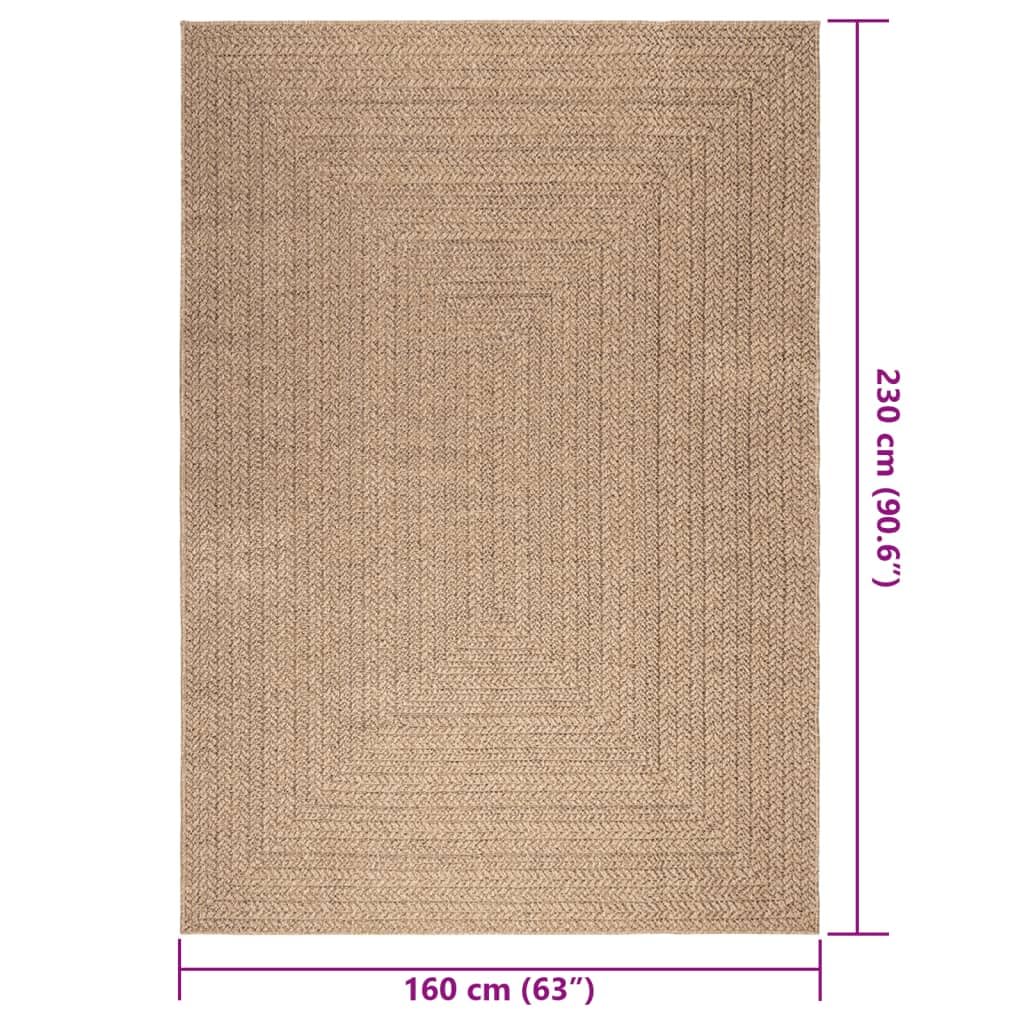 vidaXL Tappeto ZIZUR 160x230 cm Aspetto Iuta per Interni ed Esterni