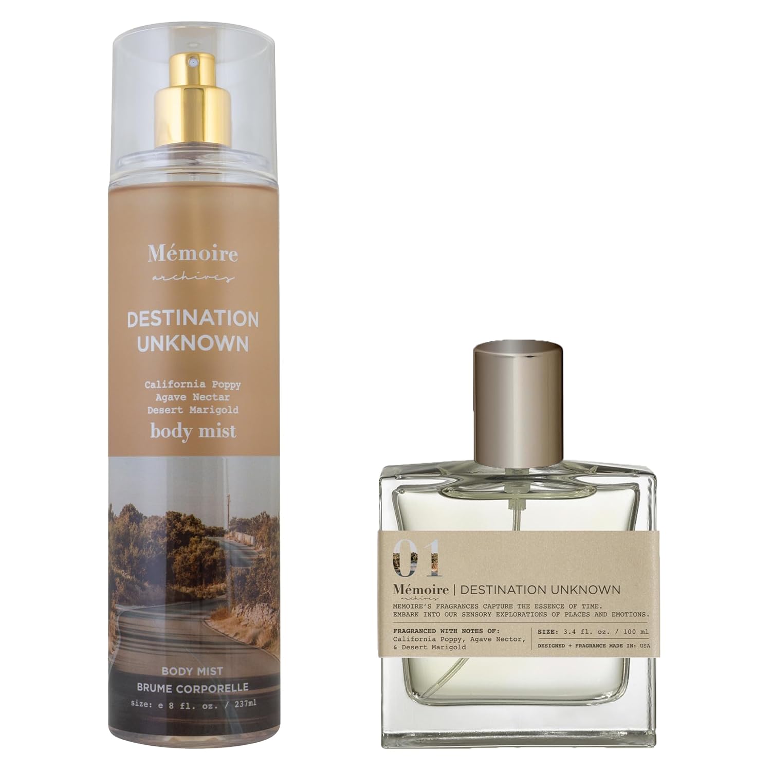 Memoire Archives Destination Unknown Eau de Parfum, 3.4 fl. oz., + Body Mist, 8 fl. oz. Bundle Pack