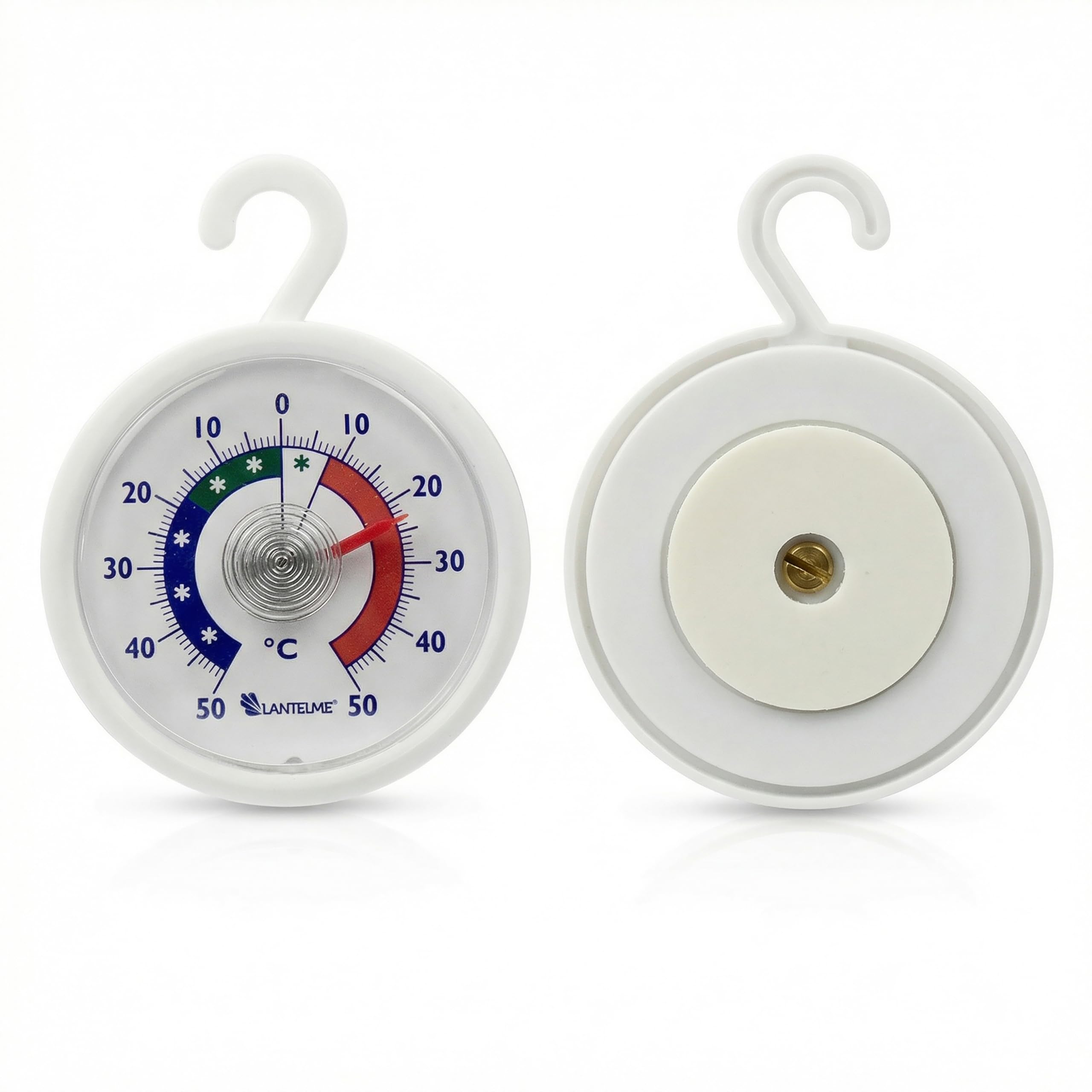 Lantelme Thermomètre monde 5 pièces thermomètre de réfrigérateur également pour crochet de congélateur et thermomètre de réfrigérateur autocollant 4951