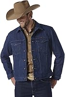 Wrangler Men's Cowboy Cut Western Unlined Denim Jacket - Classic Fit, 100% Cotton, Durable Western Style