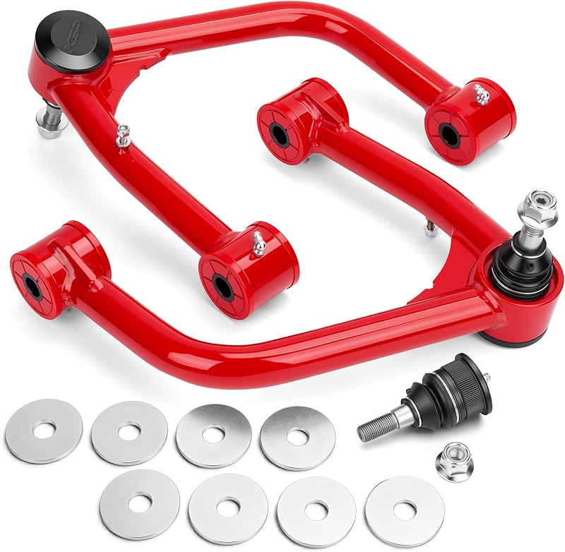 Braços de controle superiores dianteiros KSP PERFORMANCE ajustáveis para Toyota Tundra e Sequoia com lift de 5,08 a 10,16 cm – 2 unidades