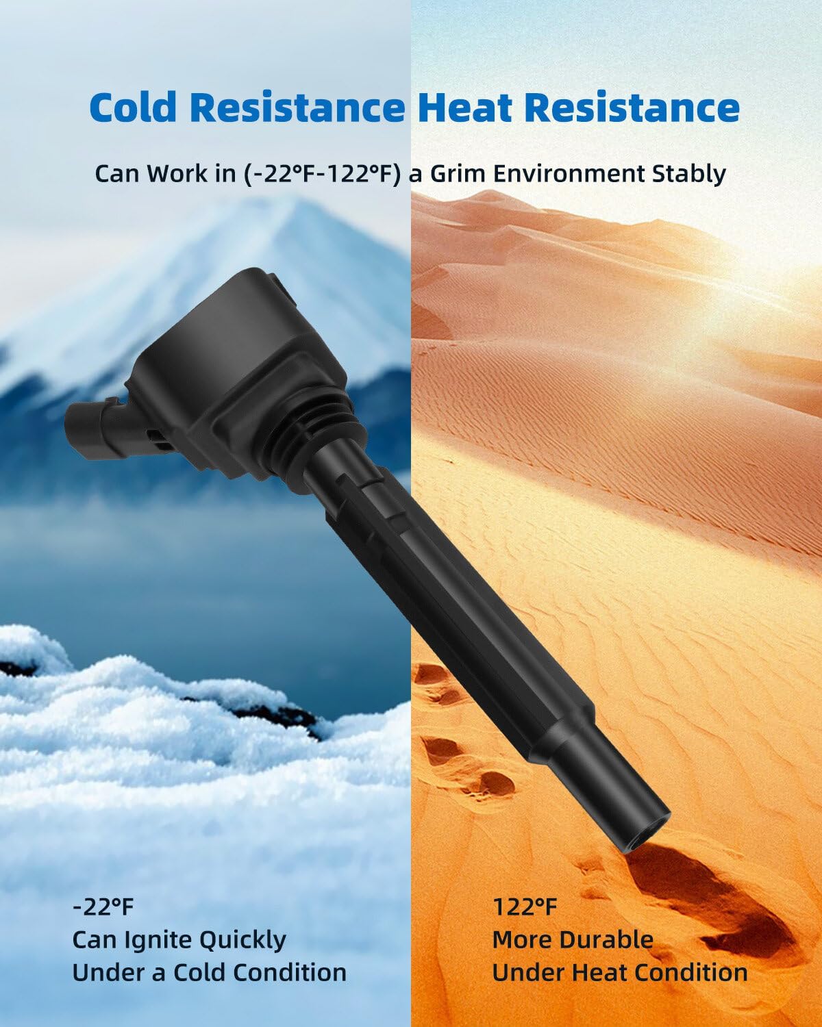 ECCPP 4 ignition coils with 4 iridium Spark Plugs,UF673,coils packs,for Dodge Dart 2013-2016 & Fiat 500 2012-2017,1.4L68081914AC,UF673