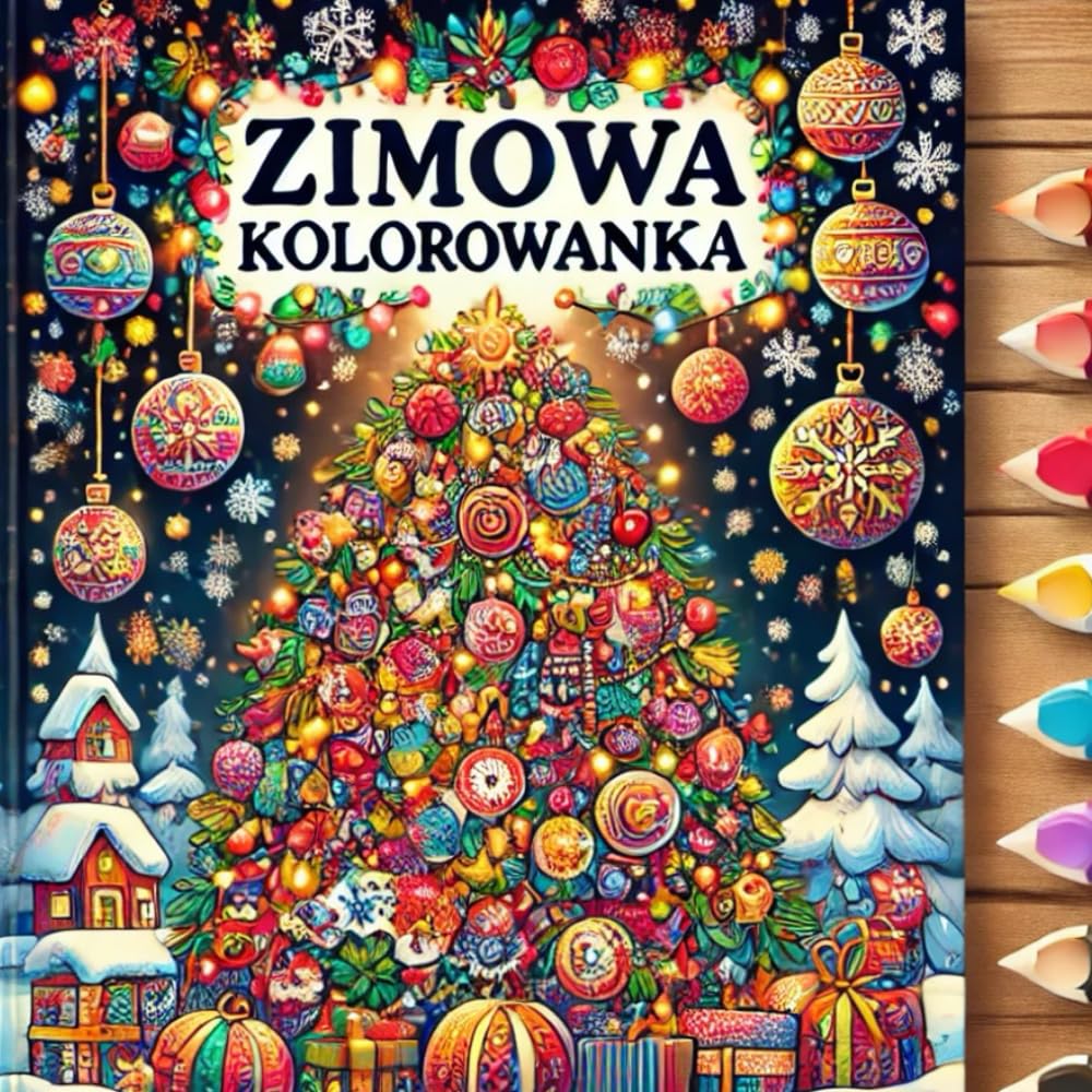 Świąteczna Kolorowanka Dla Dzieci: Zimowa Kolorowanka Swiąteczny Czas