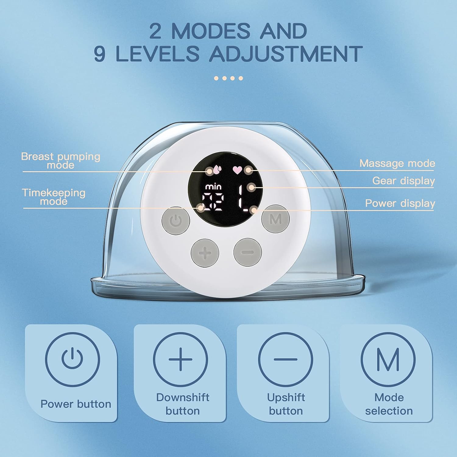 Wearable Breast Pump Hands Free Breast Pump Electric 2022 New,Wireless Portable Breast Pump with LCD Display and Memory Function Ultra-Quiet Breast Pump,2 Modes & 9 Levels Adjustment,24MM Flange : Baby