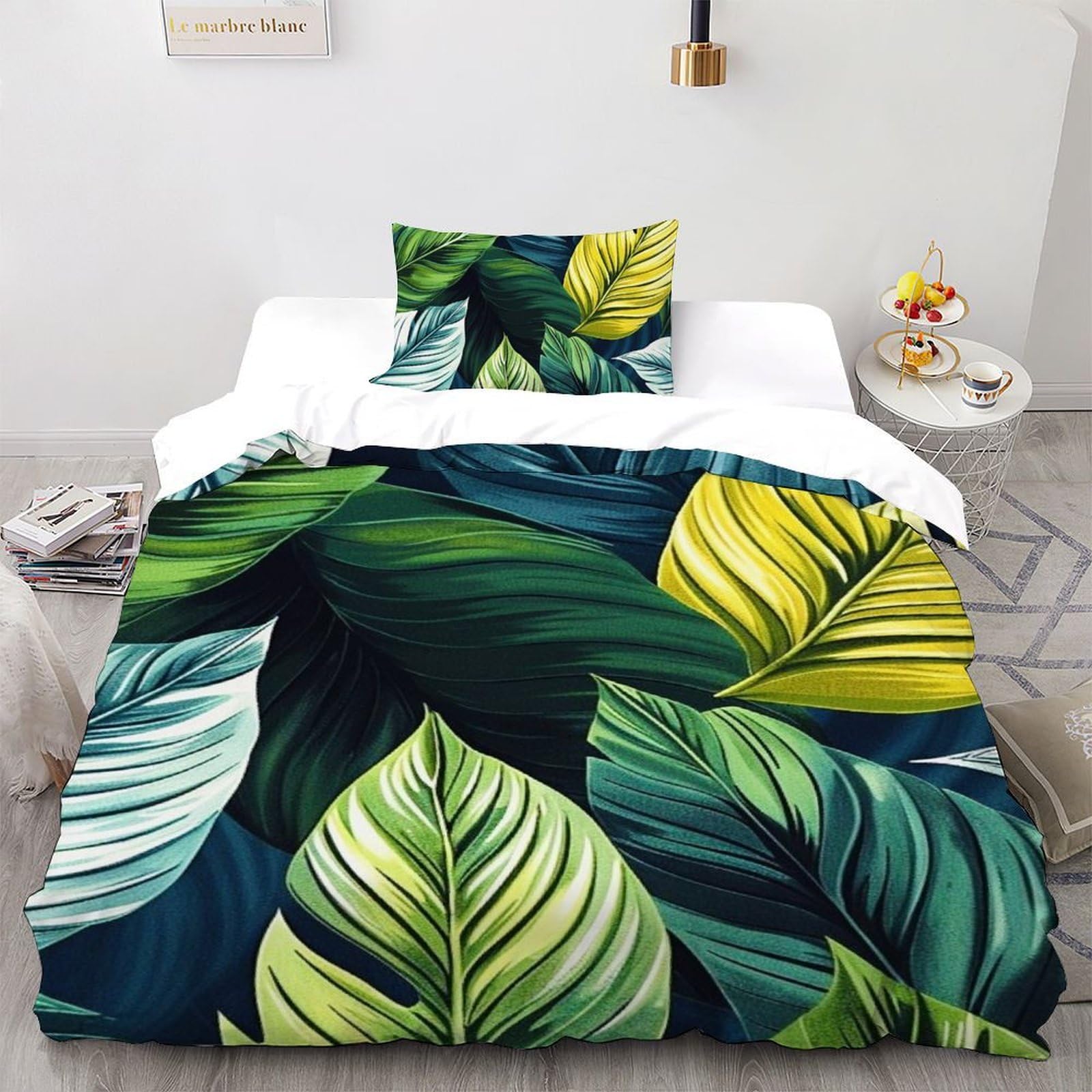 Housse de couette facile d'entretien pour lit enfant parure 2 pièces douce 135x200cm