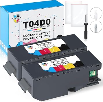 T04D0 Maintenance Box for Ecotank ET7700 ET7750 / ET-7700 ET-7750 Printers T04D000/EWMB1