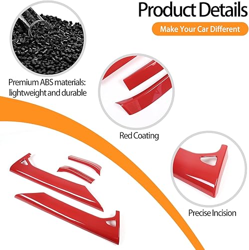 Miniatura 10 de Cubierta de panel interior de puerta compatible con Chevrolet Corvette C8 Stingray 2020-2023, decoración de marco de panel superior de puerta