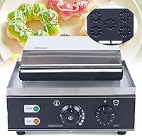 Vista 8 de LOYALHEARTDY Máquina de donas de flores de ciruelo de 5 agujeros, máquina comercial para hacer gofres, mini máquina de donas de 1500 W, 110 V