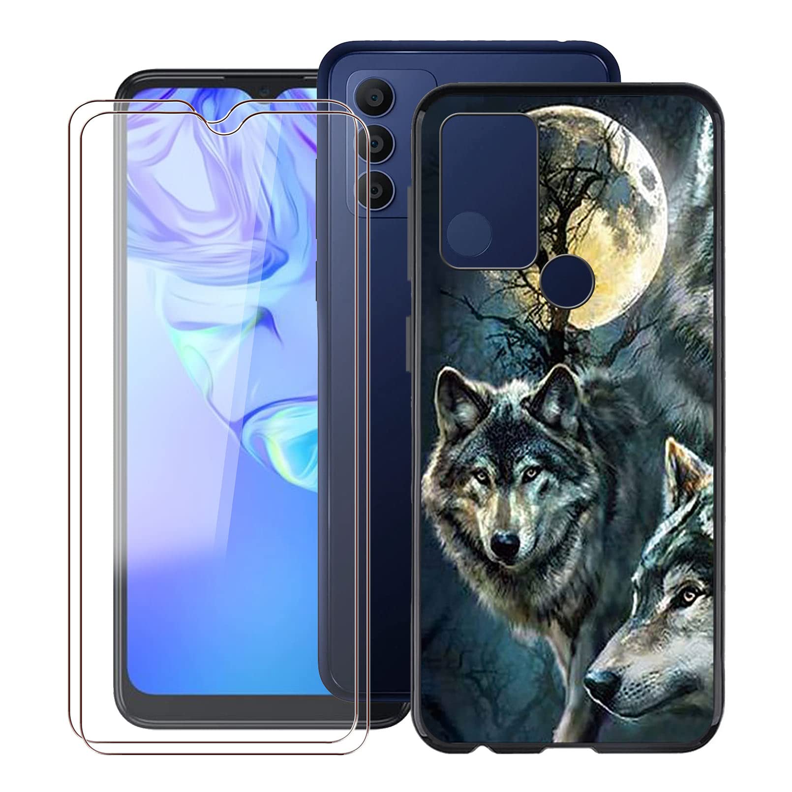 HHUAN Custodia per TCL 30 SE (6.52 pollici), Ultra sottile, Anti-giallo, Trasparente Morbida TPU Silicone Anti Graffio Bumper Protettiva Custodie, per TCL 30 SE Cover - WM85