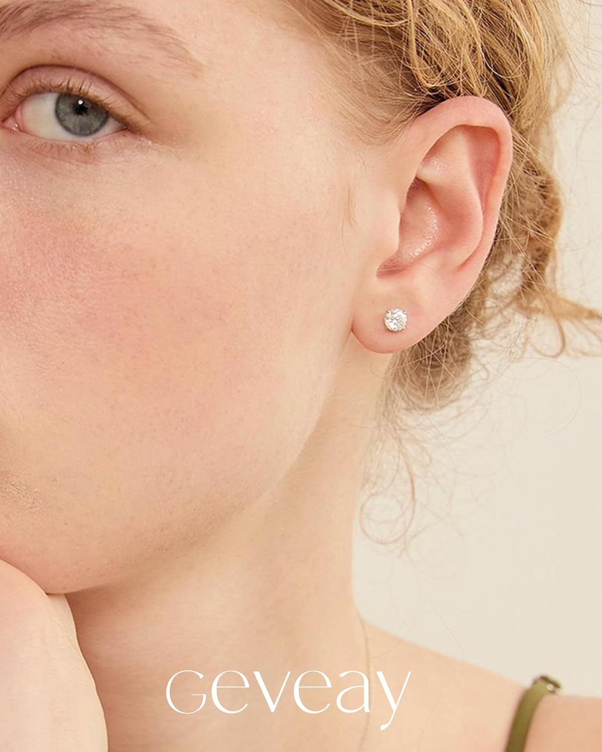 5pairs Silver Stud Earrings for Women Hypoallergenic 925 Sterling Silver/14K Gold Plated Cubic Zirconia Earrings Dainty Cartilage Silver Stud Earrings Set 3/4/5/6/7MM - Image 3