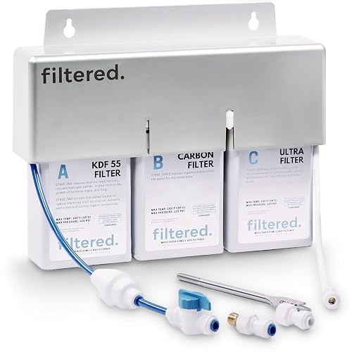 filtered. Inline Water Filter for Refrigerators & Ice Makers Universal Kit
