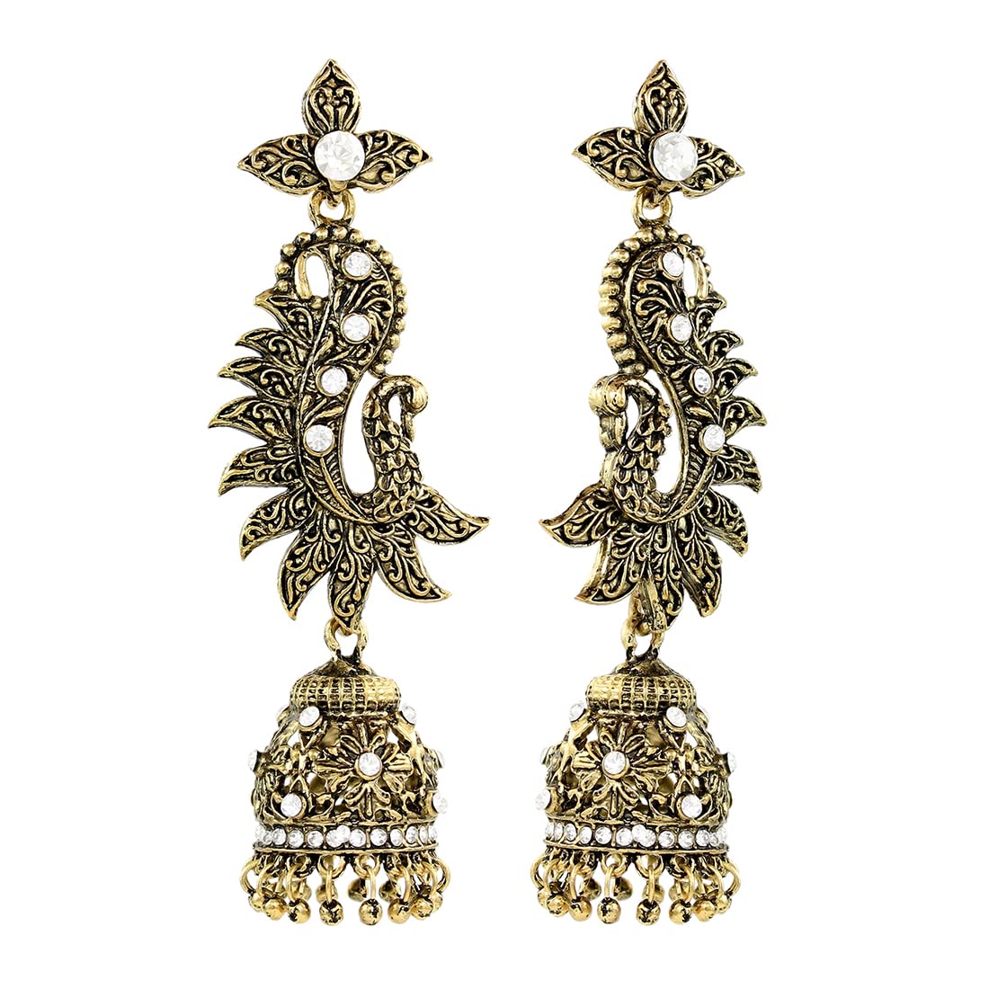 See full amazon price history chart for Nakabh Traditional Gold Plated Oxidised Crystal Earrings for Women Girls (Style 01) Nakabh Traditional Gold Plated Oxidised Crystal Earrings for Women Girls (Style 01) (B0B7RMJSPL) Amazon Price History, Amazon Price Tracker