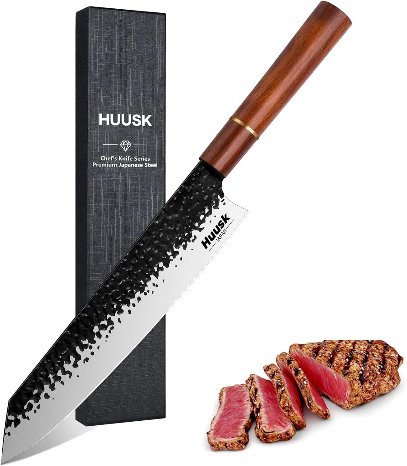 Huusk Kiritsuke Chef Knife 9 Inch Japanese Kitchen Knife