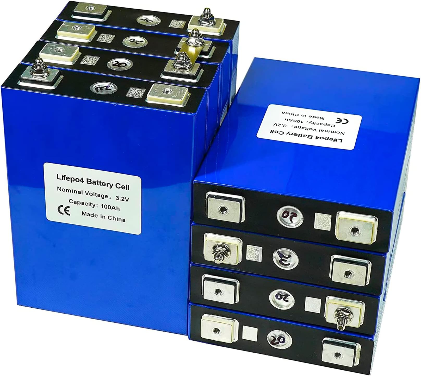 3.2V 100AH Lifepo4 Battery Grade A RV 8 PCS 100AH Battery Pack RV And Solar Energy Storage System Suitable for Disaster reconstruction,RV,solar,marine,Land,off-grid (8)