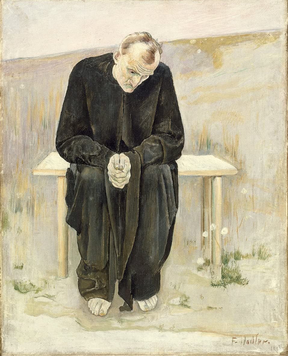 Impression prints Ferdinand Hodler Le Désabusé sur toile de qualité supérieure