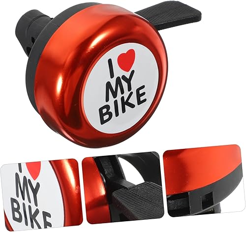 Miniatura 9 de BESPORTBLE 1PCS Timbre De Bicicleta Rojo Corazón Advertencia Campana De Bicicleta Cuerno Para Adultos Hombres Mujeres Niños Niñas Bicicletas - Rojo