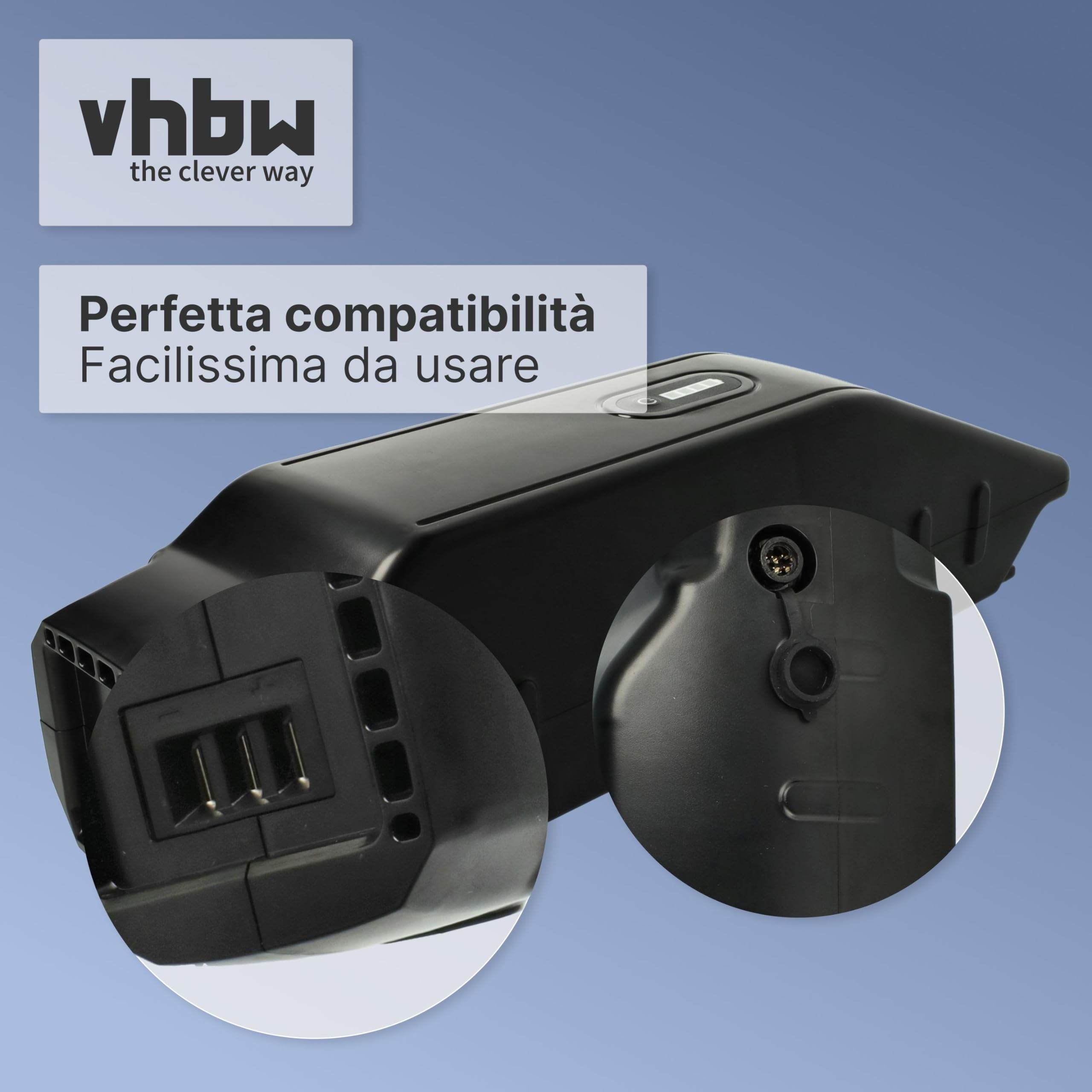 Vhbw Batteria Compatibile Con SFM Kit Conversione E-Bike Bici Elettrica 10ah 36v Li Ion Caricatore Nero 84667978