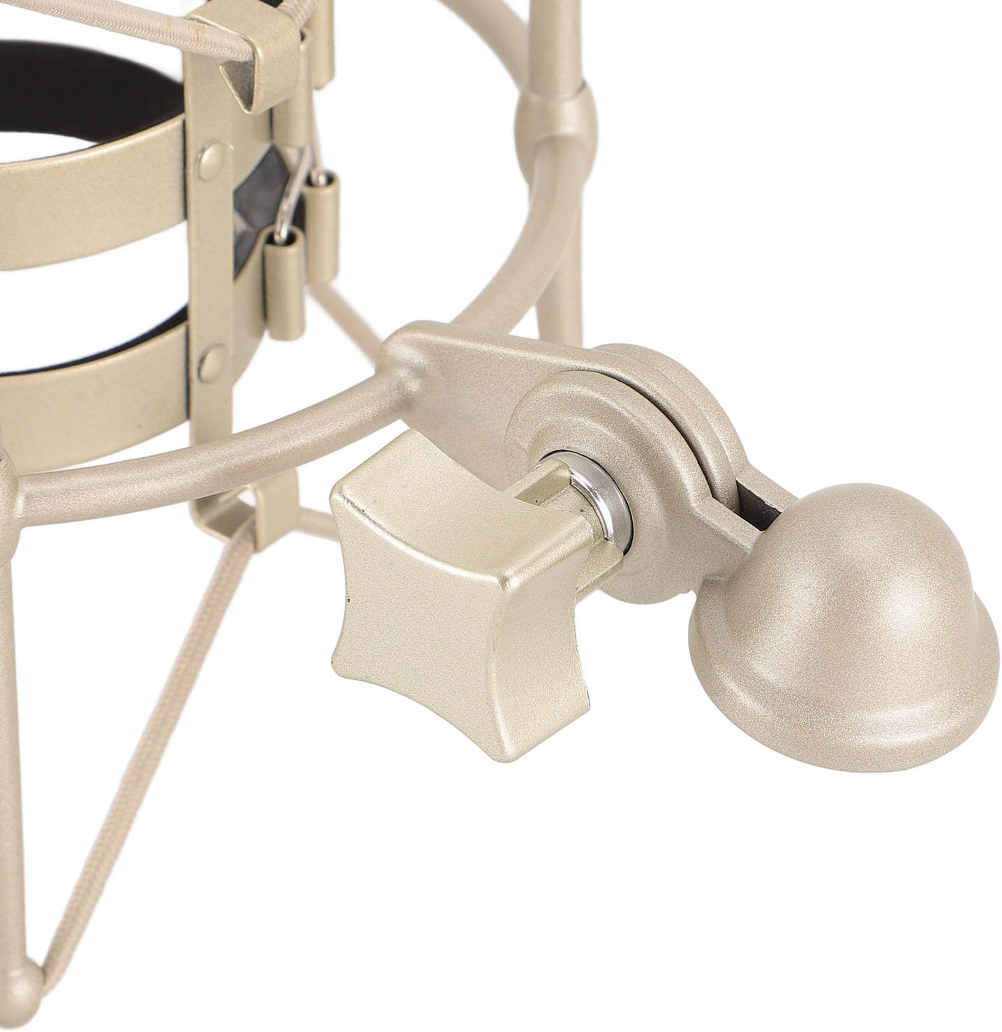 Tangxi 60MM Microphones Shock Mount, Gold, High Isolation, Anti Vibration, Spider Shockmount Stand for Microphones up to 60MM Diameter
