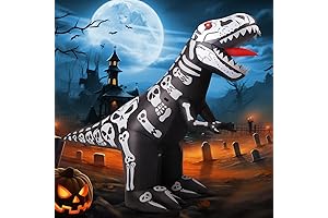 COMIN 8 FT Long Halloween Inflatable Dinosaur Skeleton