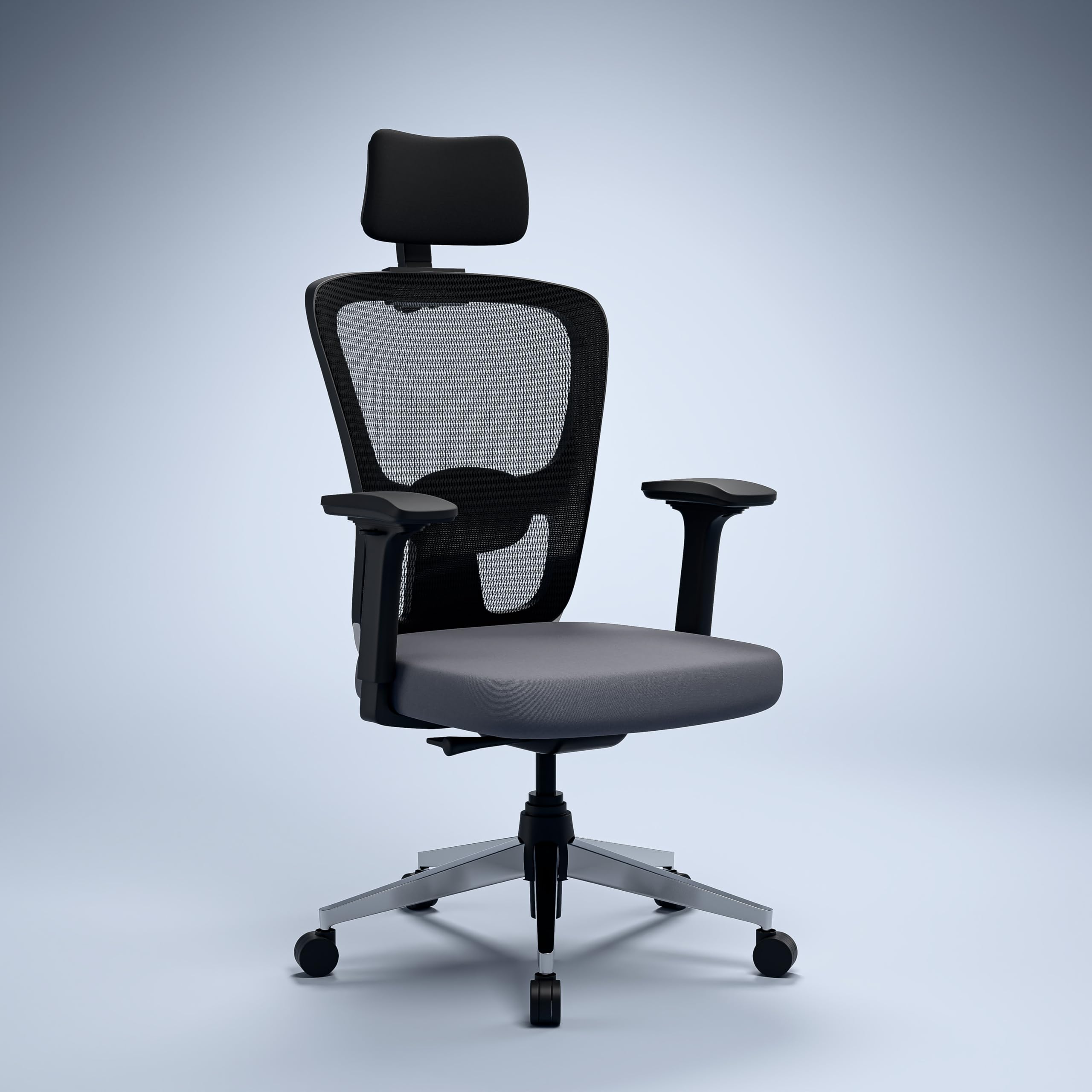 Green Soul Jupiter Pro (2026 Edition) Ergonomic Office Chair for Work|5 year Warranty|Intelli-Adapt Recline Mechanism | Wired Korean Mesh for Superior Durability | Installation Provided | Black & Grey