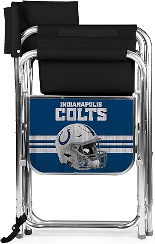 Miniatura 58 de PICNIC TIME NFL Unisex-Adult NFL Sports Chair with Side Table, Beach Chair, Camp Chair for Adults Negro