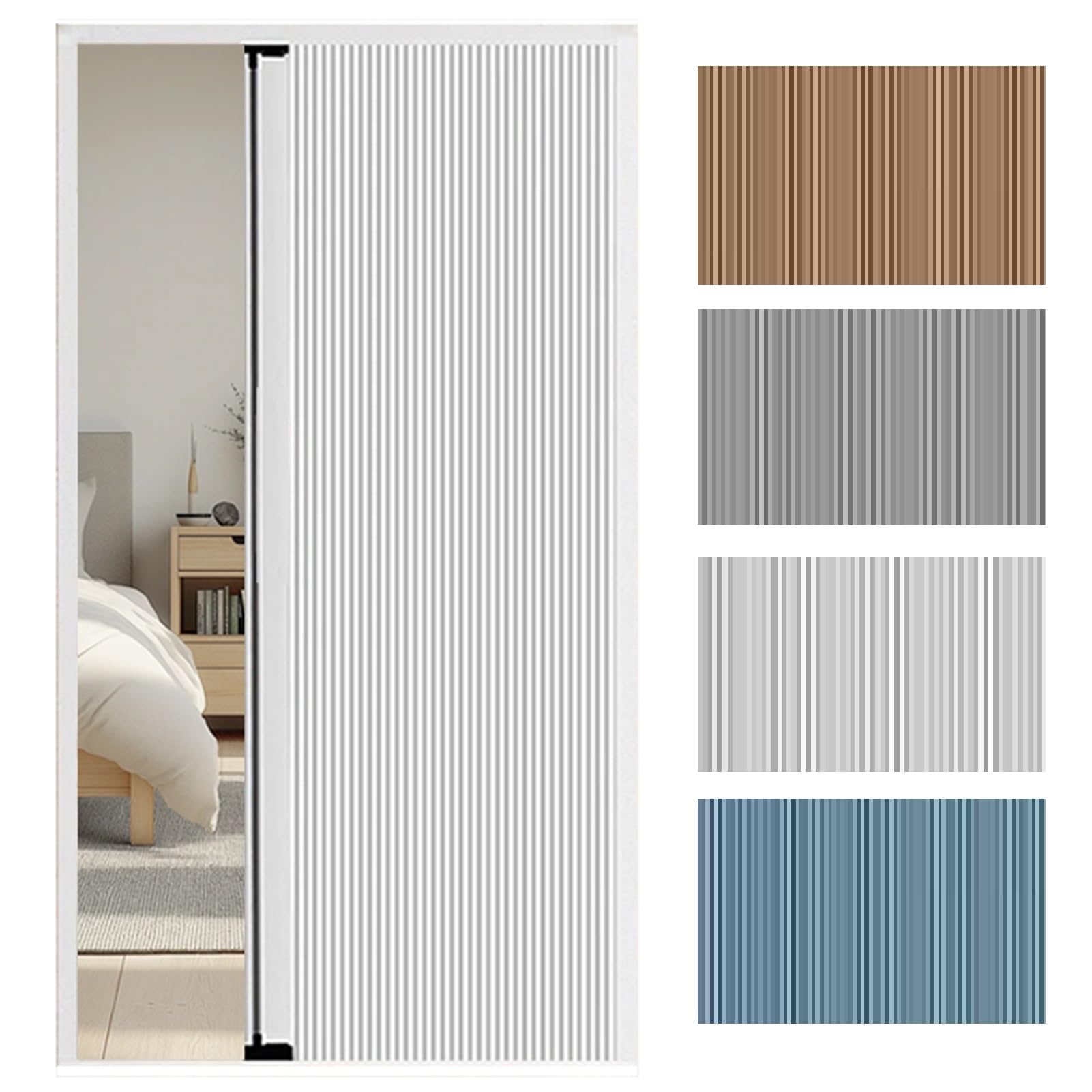 Puertas Correderas Personalizada, Puerta Corrediza Plegable Retráctil, Puerta Corrediza Plegable Multiusos para Armario para Cocina, Despensa, Ducha Y Puerta