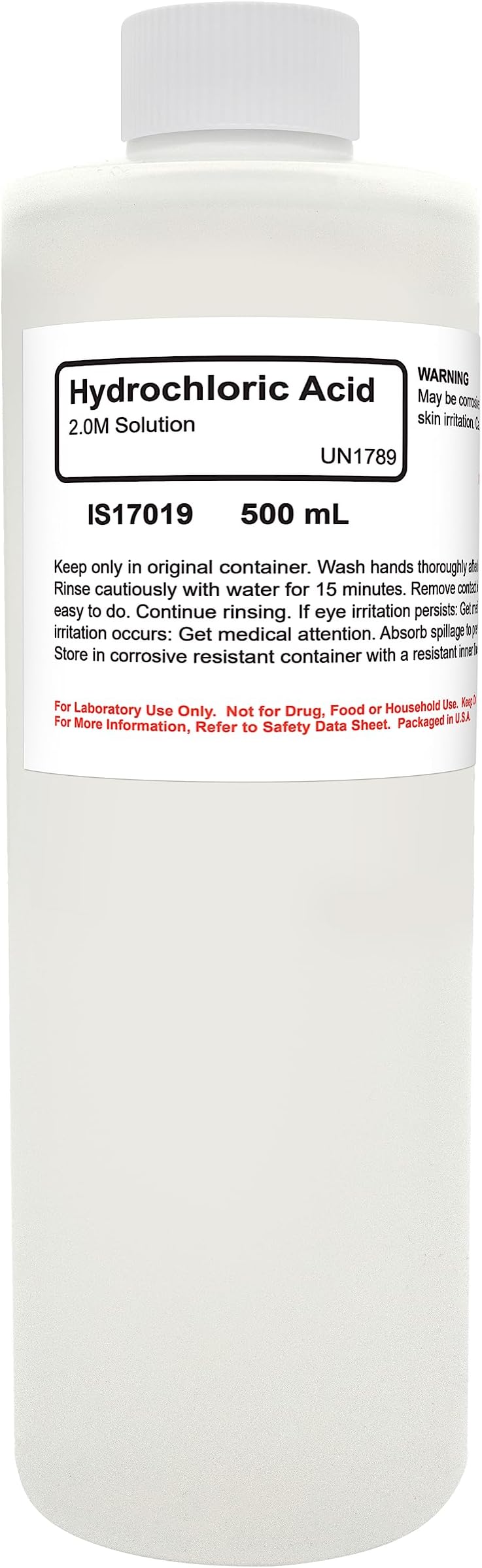 Hydrochloric Acid Solution, 2M, 500mL - The Curated Chemical Collection