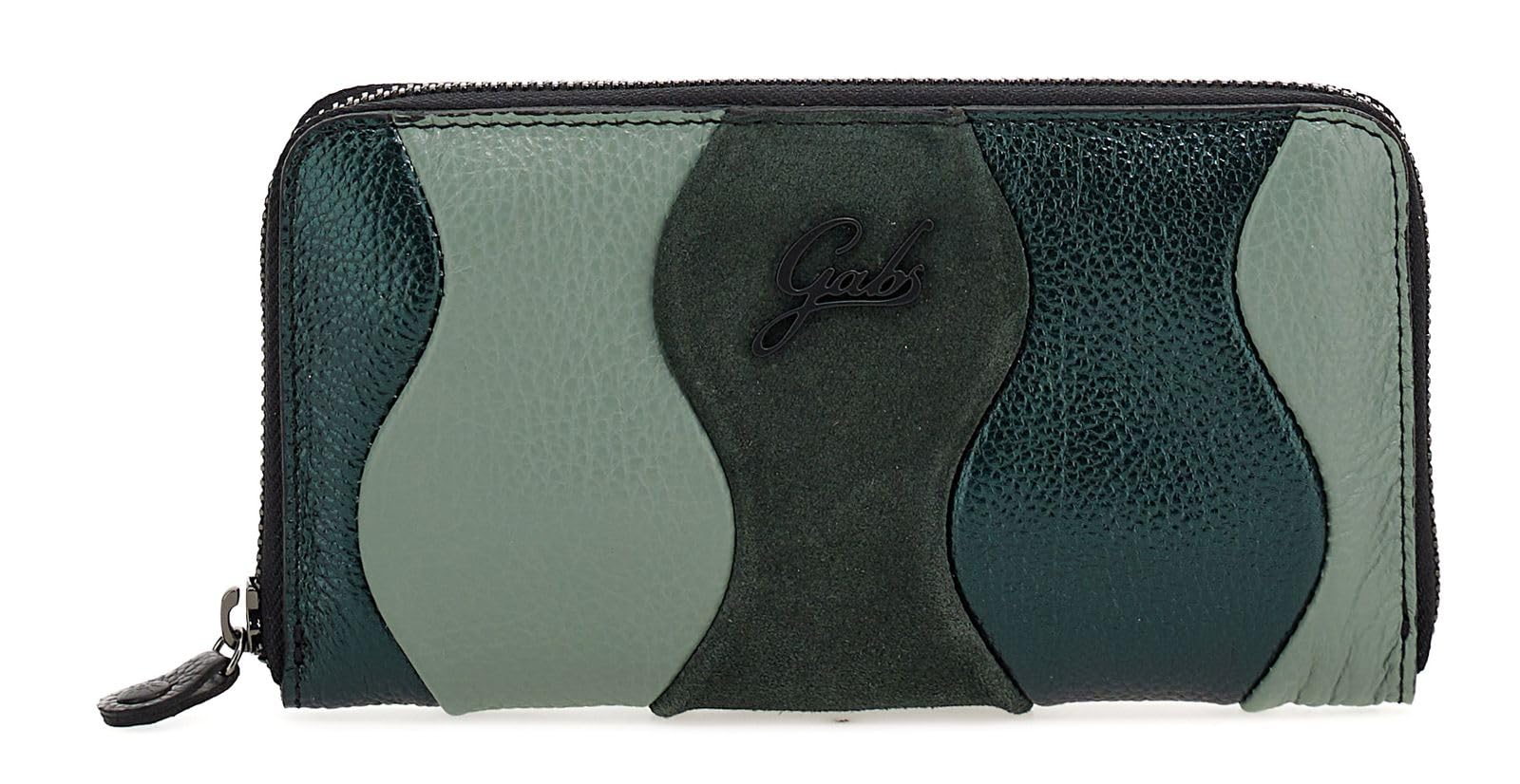 Gabs Pelle portafoglio GMONEY17 Momu Scultura Timo verde bosco