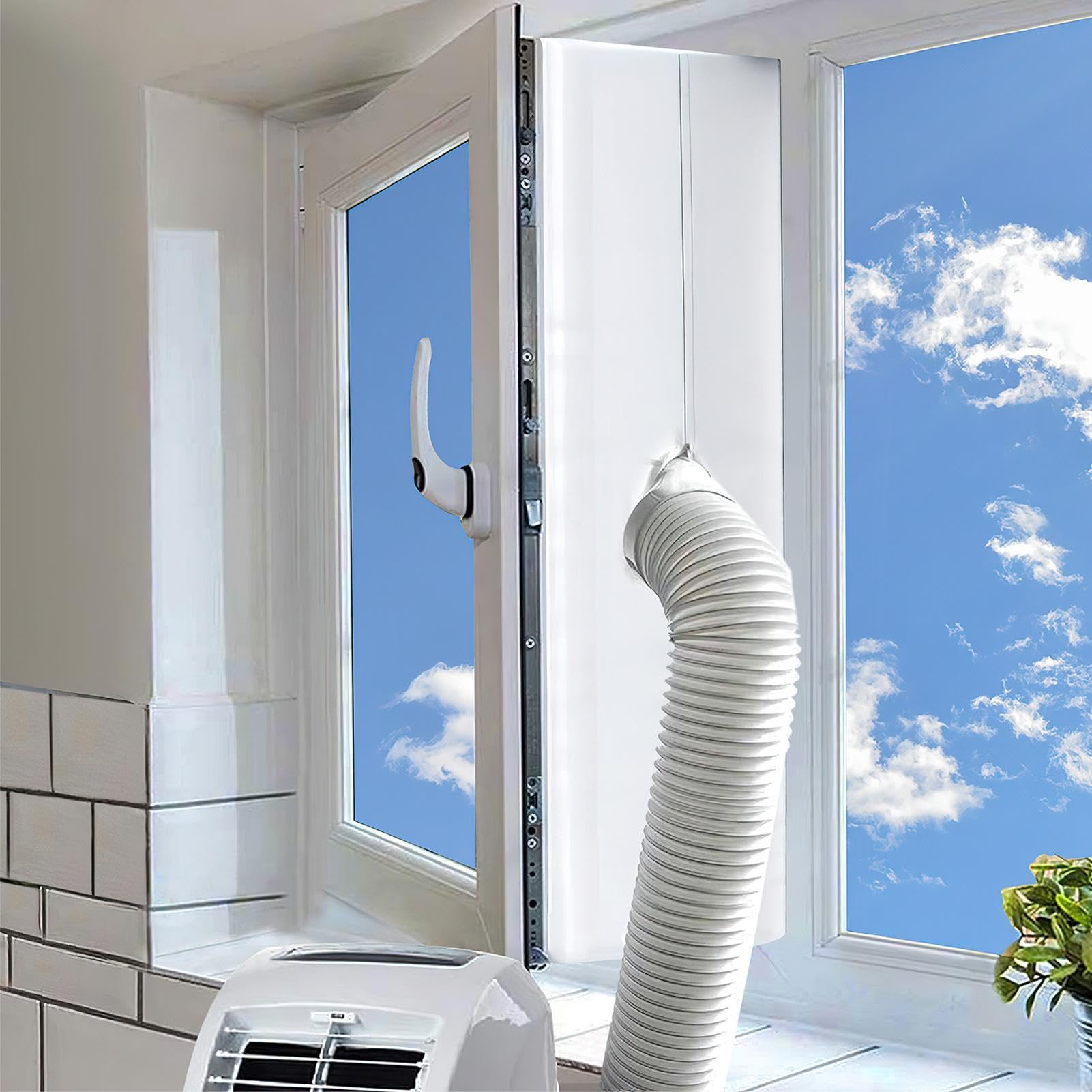 Guarnizione per finestra per condizionatore d'aria – Tessuto antifreddo per porta, progettato per la prevenzione delle correnti d'aria Kit di guarnizioni AC di alta qualità con facile installazione