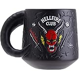 Paladone Stranger Things Hellfire Club Mug - Officially Licensed Netflix Merchandise, Demon Embossed Ceramic Coffee Mug, Gift for Fans 400ml (14 fl oz)