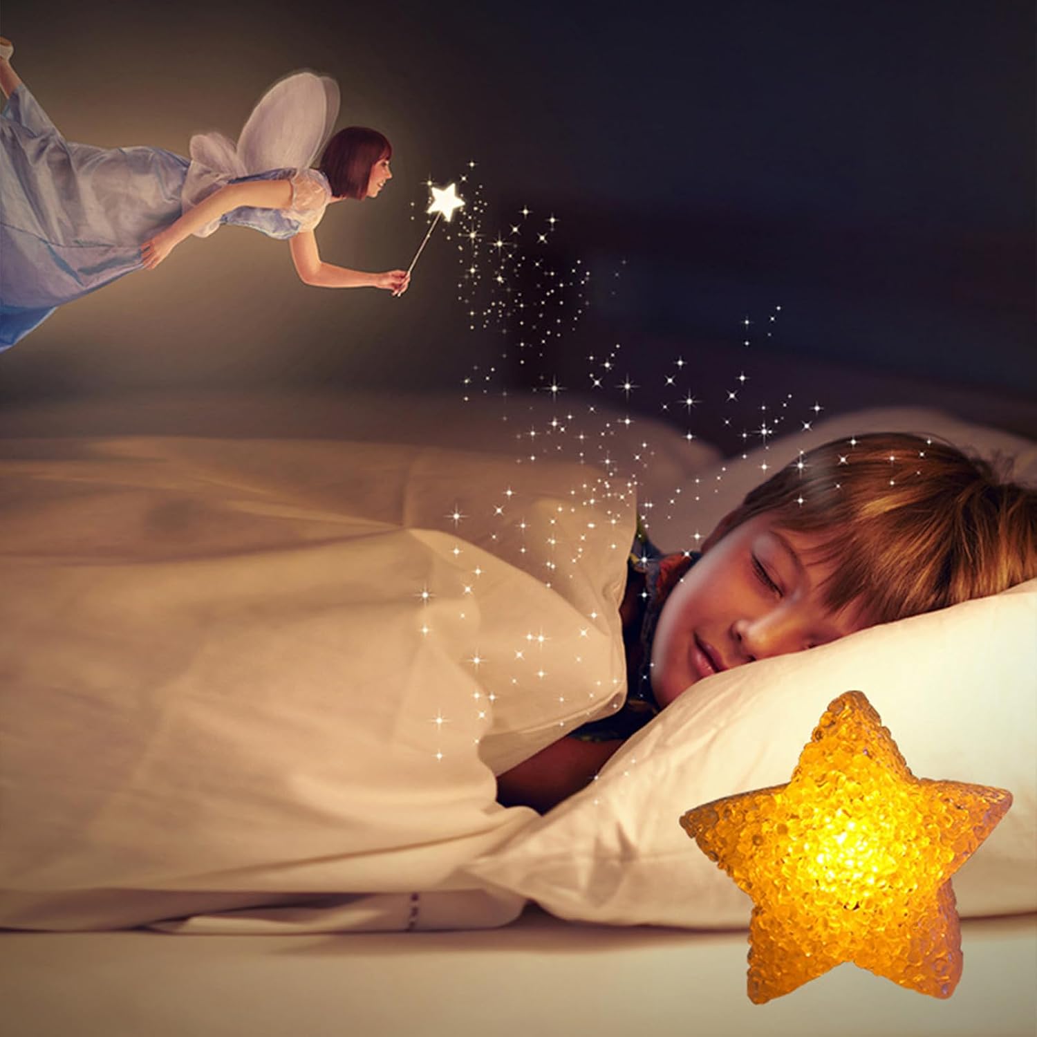4Pieces Glowing Star Stage Property with Bright LED Lights for Dance Shows Parties and Festival Event Dance Star Property