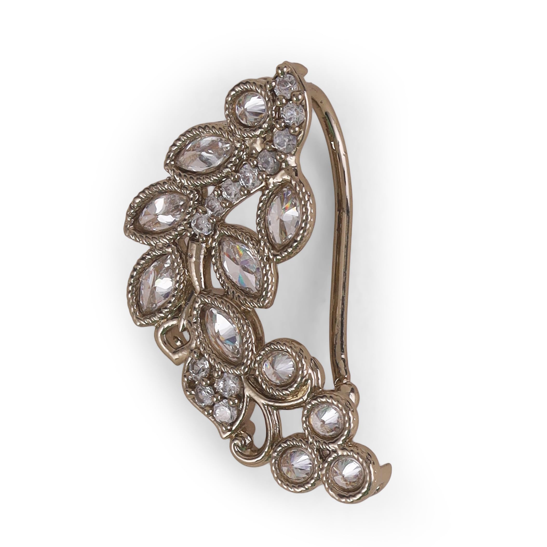 Traditional Leaf Shape Gold Plated Nosepin(Nathiya) For Women-image-28