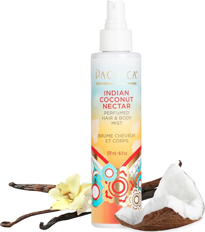 Beauty Indian Coconut Nectar Hair & Body Mist, Functional Fragrance For A Calming Experience, Paraben-Free, Vegan & Cruelty-Free, 5 Fl Oz
