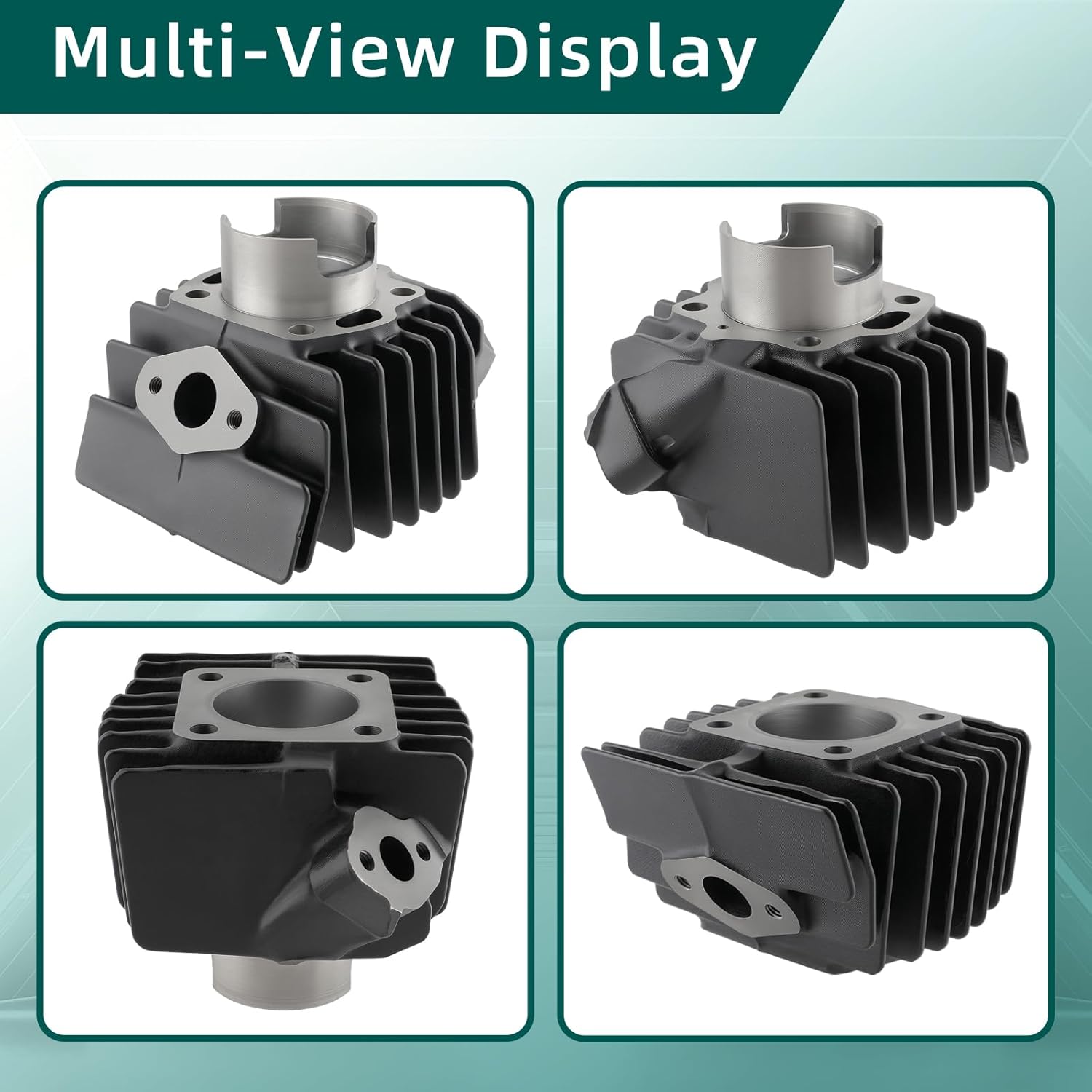 AUTOKAY Cylinder Head Piston Gasket Top End Rebuild Kit for Suzuki JR50 JR 50 1978-2006 Piston Rings Cylinder Gasket Top Kit 11111-04001