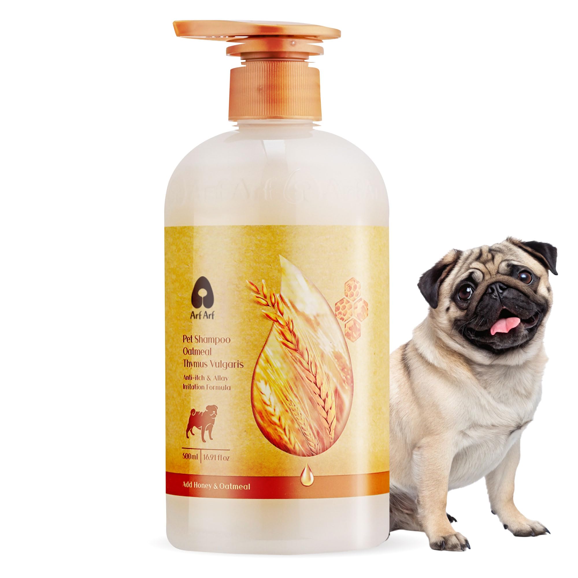 Arf Arf Gentle Dog Shampoo for Sensitive Skin, 16.9 fl oz Pump