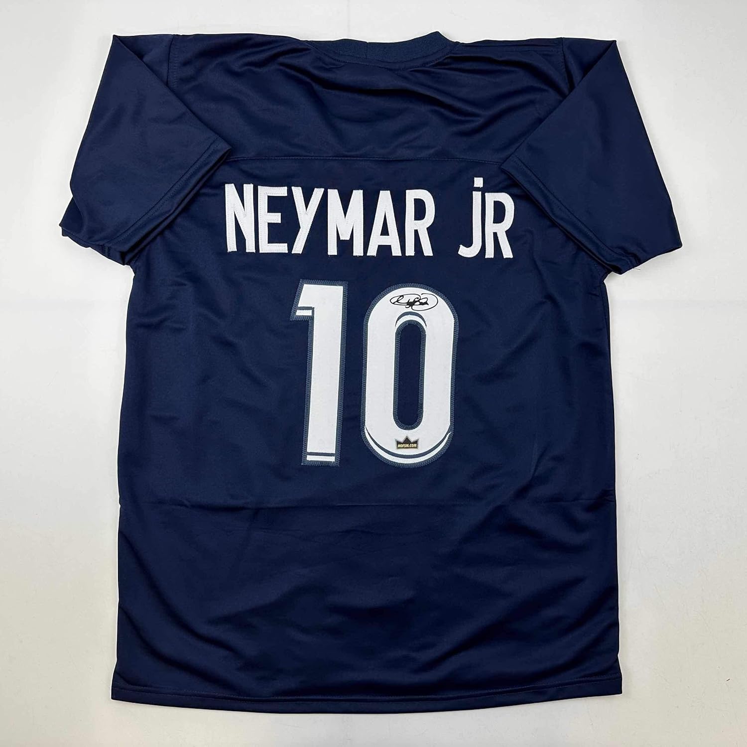 Facsimile Autographed Neymar Jr. PSG Blue Reprint Laser Auto Soccer Jersey Size Men's XL