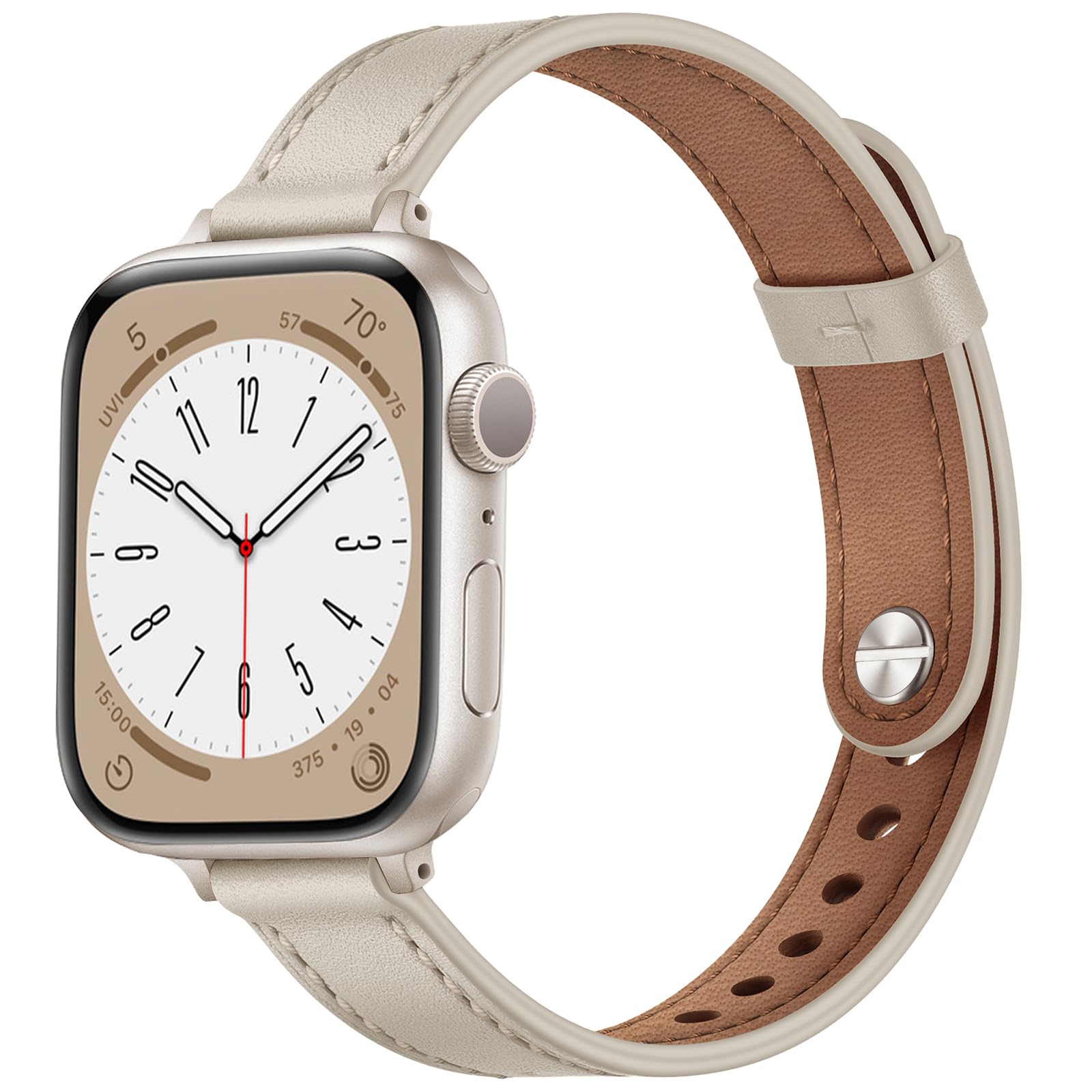 Stainless Steel or Leather Replacement Watch Band for Women Replacement Strap Series 7 6 Leather Steel Bracelet Diamond  main image 3