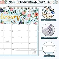 Vista 3 de Calendario 2024 – Calendario de pared 2024 de enero a diciembre, 14.55 x 11.45 pulgadas, calendarios mensuales 2024 de pared con fechas julianas