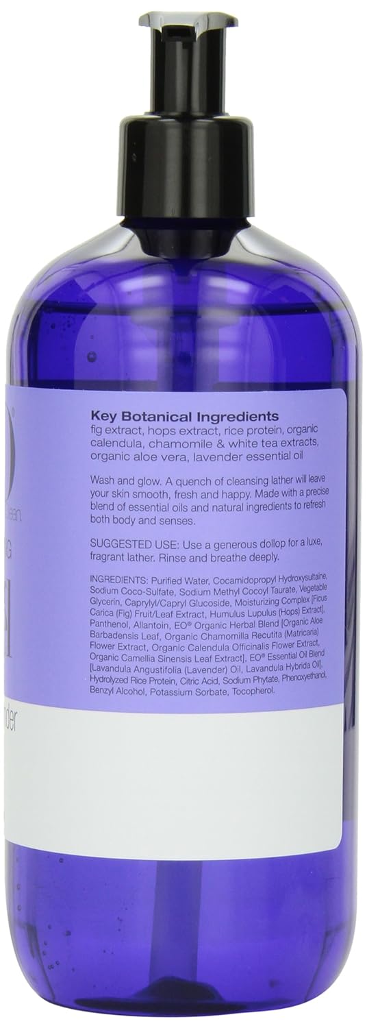 EO Shower Gel, French Lavender, 16-Ounce Bottles (Pack of 2) - Image 2