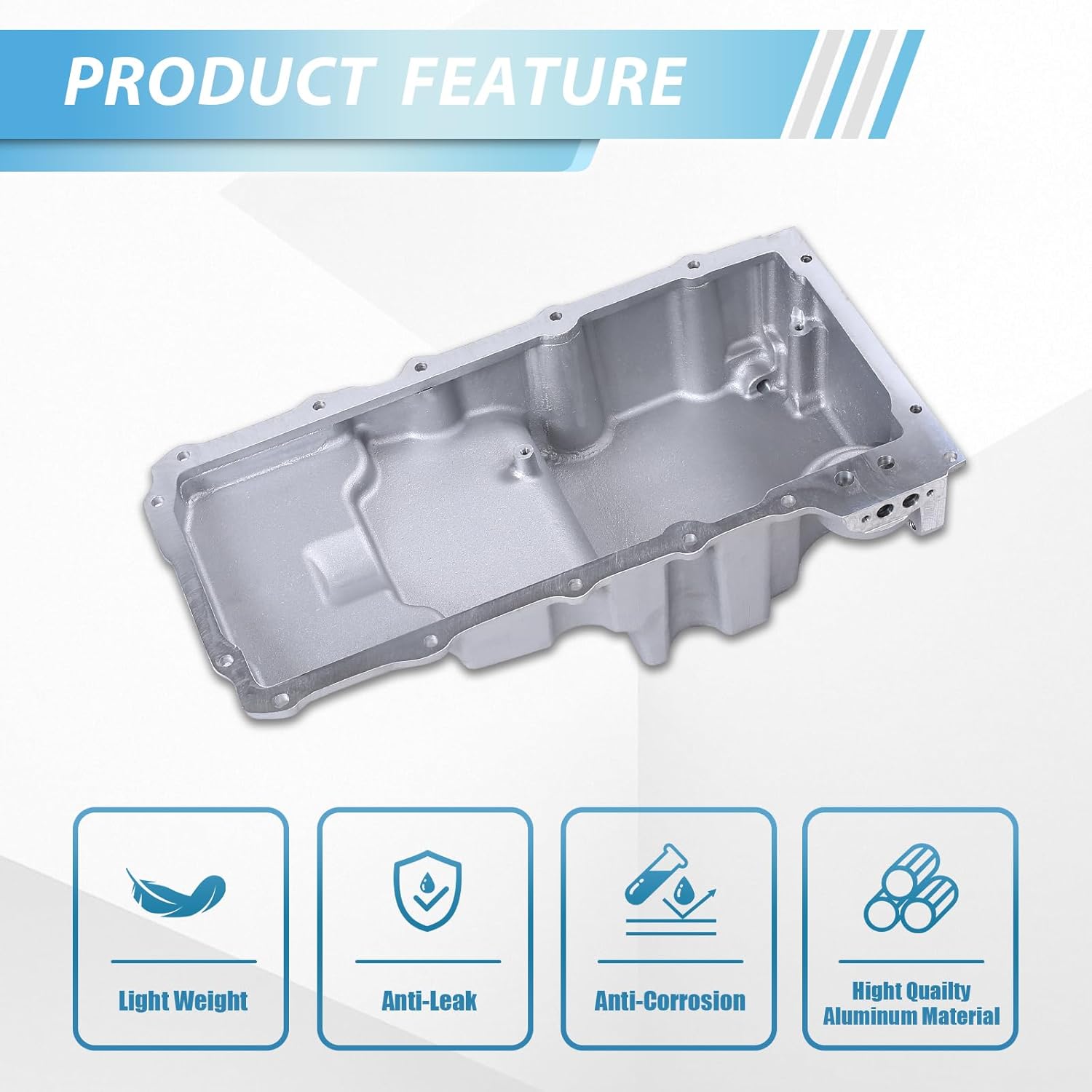 302-2 Aluminum LS Swap Oil Pan Kit, higehio Oil Pan Kit Compatible with 1964-1992 GM Nova Camaro Ventura Omega F-body G-body A-body LS1 LS2 LS3 LS6 5.7L 5.3L 6.5L Engines