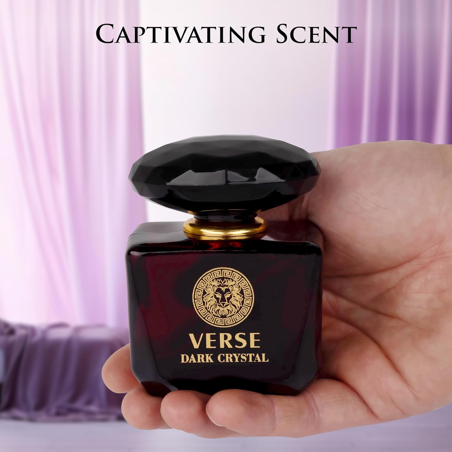 Verse Dark Crystal for Women 3.4fl Oz - Top Notes of Spicy Ginger & Cardamom with Pepper - Floral Tones of Orange Blossom & Creamy Coconut - Oriental Aroma with Warm & Musk - Elegant 100ml Bottle - Image 6