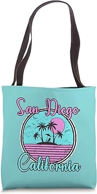 San Diego California CA Beach Travel Souvenir Tote Bag