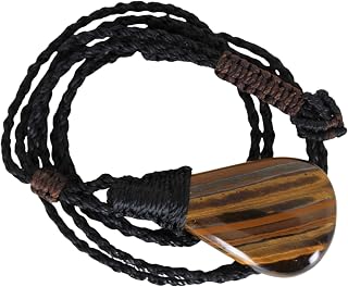 Australian Tiger Eye Pendant,Marra Mamba, Tigereye Earthy Tribal Necklace,Macrame Cord, Elven Jewelry, Australian made Healing crystal