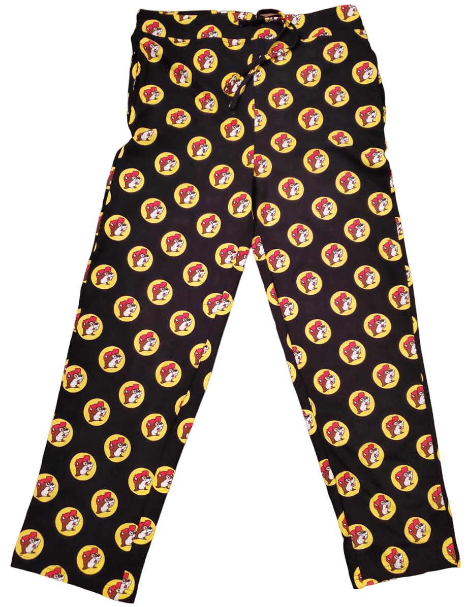 Buc-ee's Lounge Pants Sherpa Sleepwear - Pajamas - Unisex Mens Womens - Drawstring - Soft - Beaver Logo