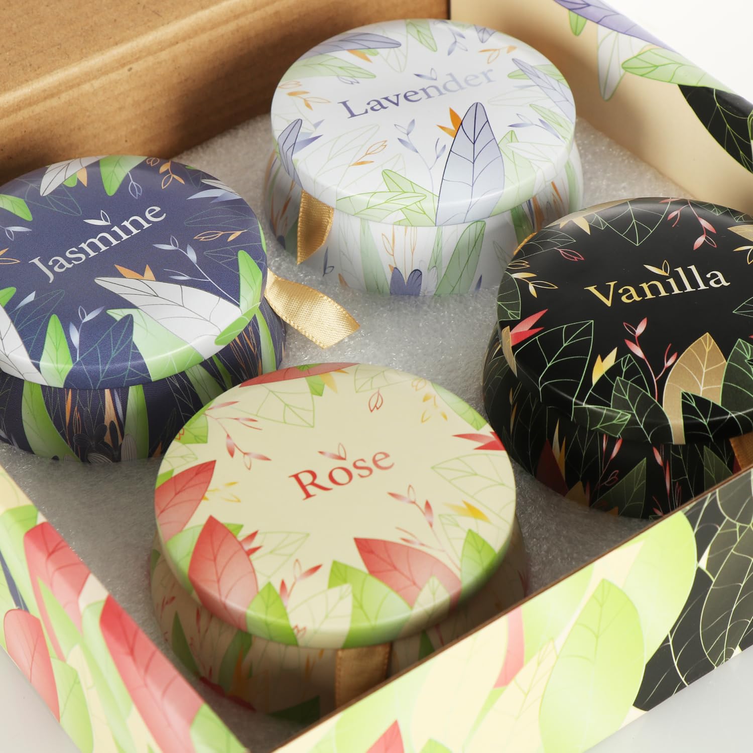 16x Sojawachskerze - Präsent-Set mit verschiedenen Duft-Kerzen - Aromatherapie - Wachs-Kerze - Geschenkset für Valentinstag, Muttertag und Geburtstag (16 Stück - Duftkerzen)