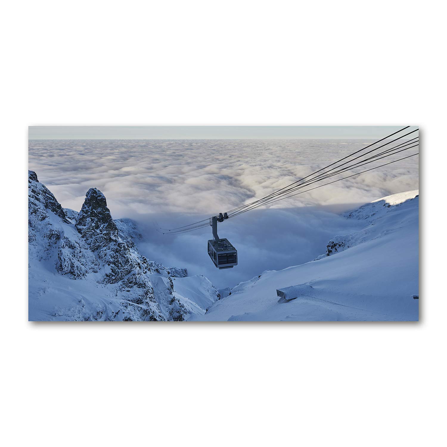 Image sur verre Kasprowy Wierch déco montagne blanche pour salon lumineux