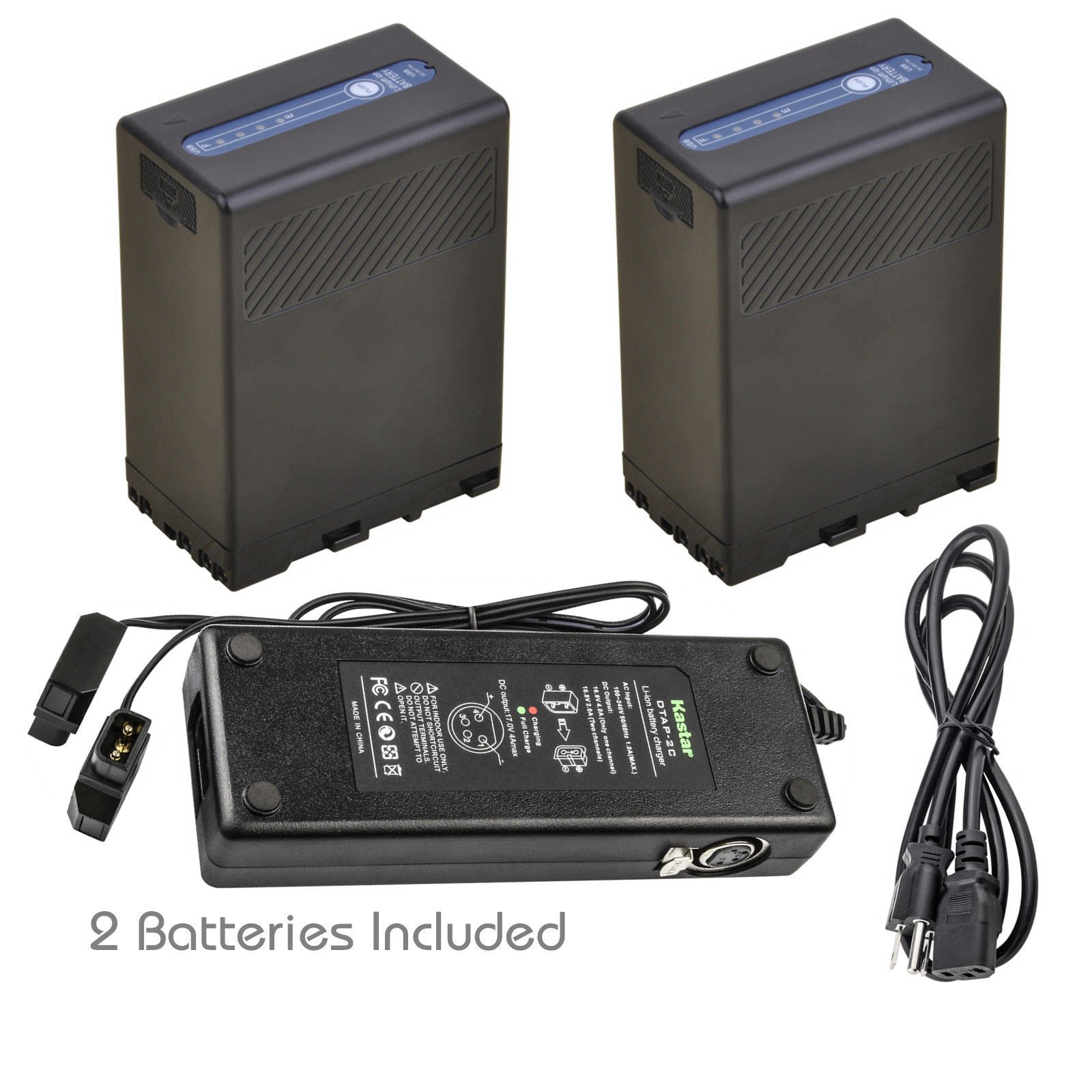Kastar Battery 2 Pack and Dual D-Tap Fast Charger for Sony BP-U65 BP-U68 BC-U1 BC-U2 Sony PMW-160 PM
