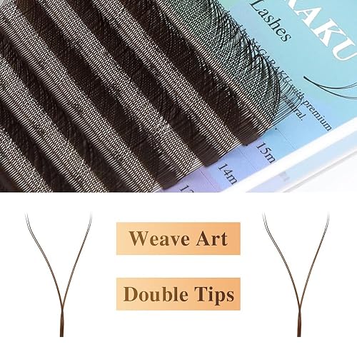 Miniatura 41 de NAGARAKU YY Extensiones de Pestañas de Alta Capacidad 54 Filas 0.07 D Rizado 7-15mm Longitud Mixta Suministros Y Pestaña 4D Volumen Ruso Cruzado YY